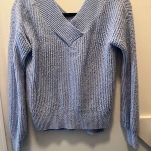 T.J.Maxx Light Blue V-Neck Sweater